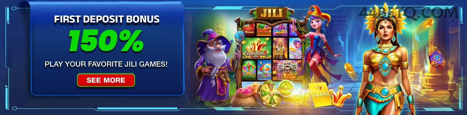 Bônus boas-vindas 44bet R$100